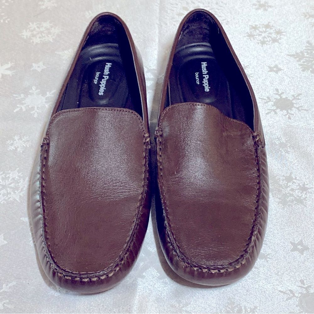 Mens Hush Puppies Bounce Driving Loafers Comfort Shoes Brown 11.5 Gorgeous